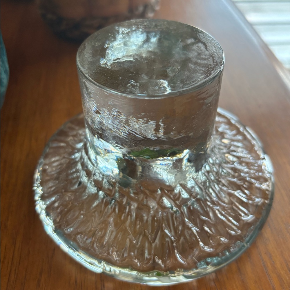 Vintage Blenko 77S Mushroom Candleholder - Picture 10 of 14